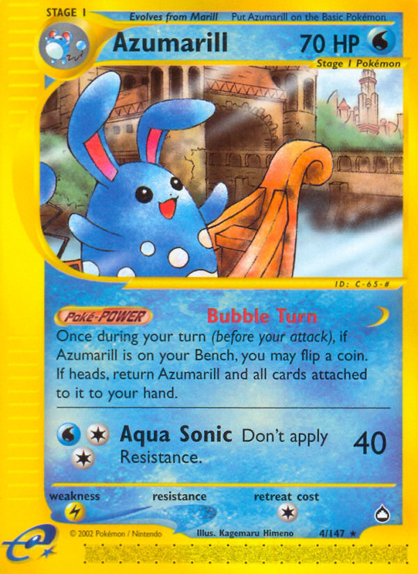 Azumarill (4/147) [Aquapolis] | Good Games Cannington