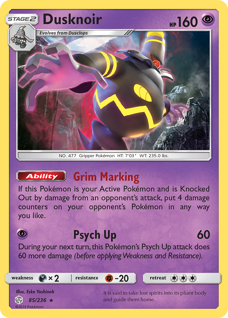 Dusknoir (85/236) [Sun & Moon: Cosmic Eclipse] | Good Games Cannington