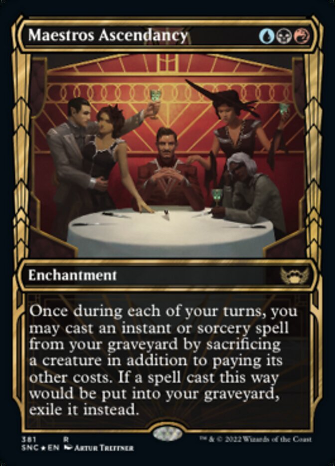 Maestros Ascendancy (Showcase Golden Age Gilded Foil) [Streets of New Capenna] | Good Games Cannington