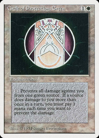 Circle of Protection: Green [Summer Magic / Edgar] | Good Games Cannington