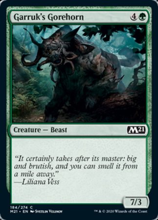 Garruk's Gorehorn [Core Set 2021] | Good Games Cannington