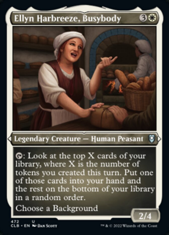 Ellyn Harbreeze, Busybody (Foil Etched) [Commander Legends: Battle for Baldur's Gate] | Good Games Cannington