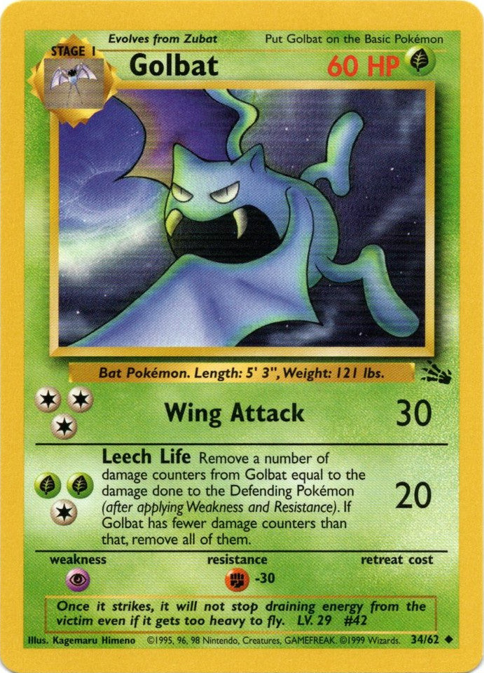 Golbat (34/62) [Fossil Unlimited] | Good Games Cannington