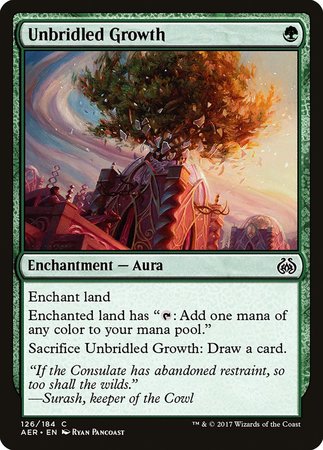 Unbridled Growth [Aether Revolt] | Good Games Cannington