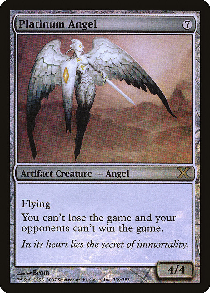Platinum Angel (Premium Foil) [Tenth Edition] | Good Games Cannington