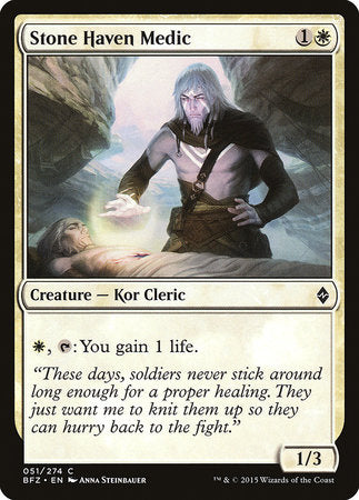 Stone Haven Medic [Battle for Zendikar] | Good Games Cannington