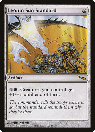 Leonin Sun Standard [Mirrodin] | Good Games Cannington