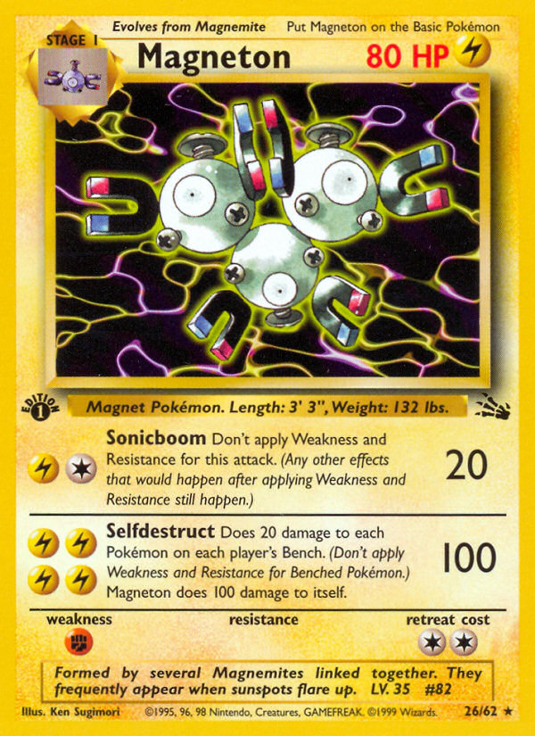 Magneton (26/62) [Fossil 1st Edition] | Good Games Cannington