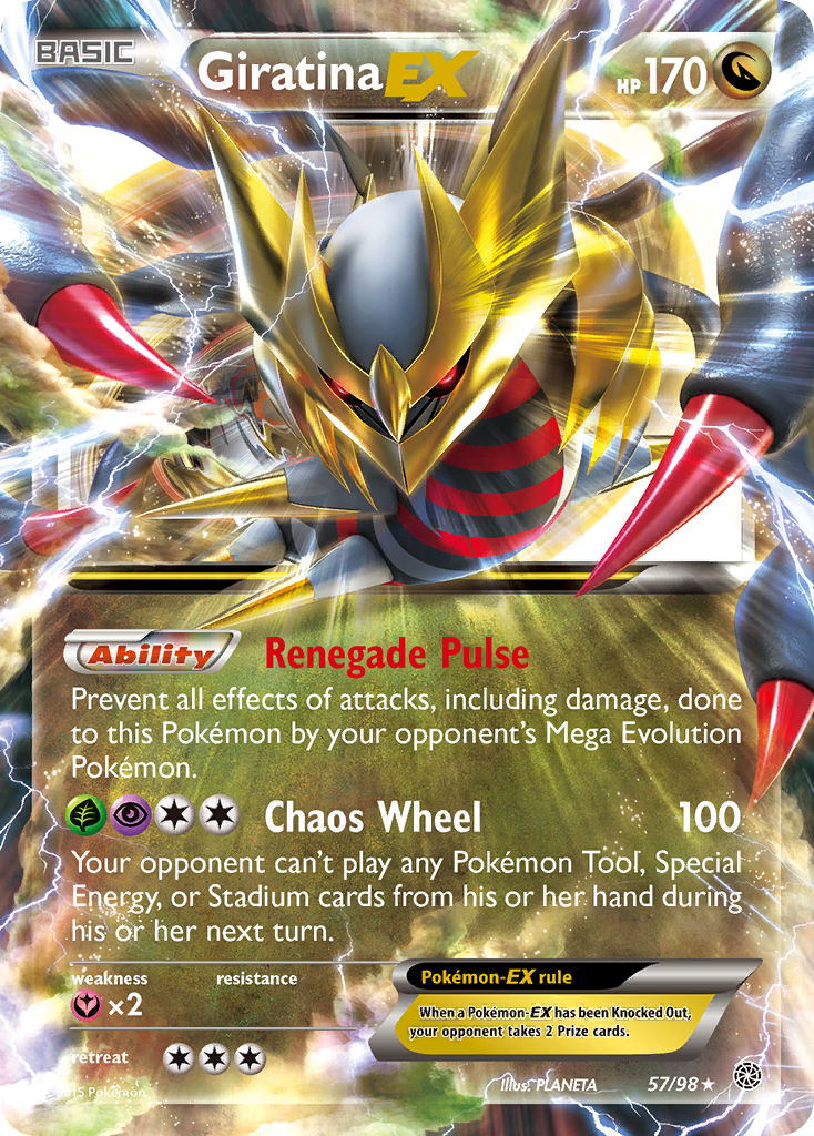 Giratina EX (57/98) [XY: Ancient Origins] | Good Games Cannington