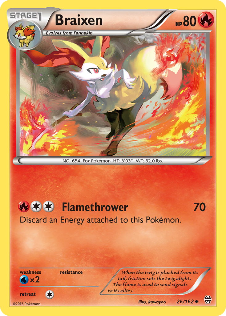 Braixen (26/162) [XY: BREAKthrough] | Good Games Cannington