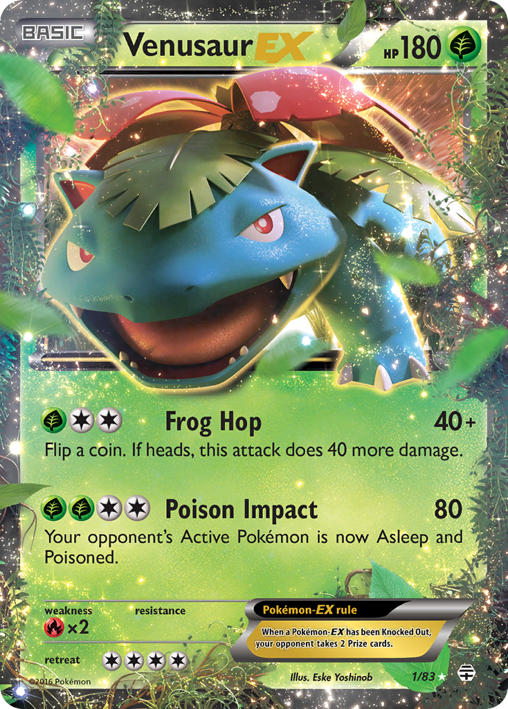 Venusaur EX (1/83) [XY: Generations] | Good Games Cannington