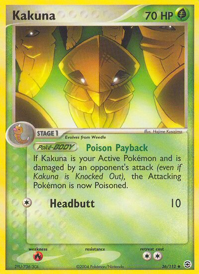 Kakuna (36/112) [EX: FireRed & LeafGreen] | Good Games Cannington