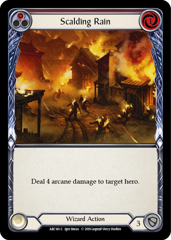 Scalding Rain (Red) [ARC141-C] 1st Edition Normal | Good Games Cannington