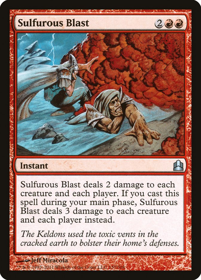 Sulfurous Blast [Commander 2011] | Good Games Cannington