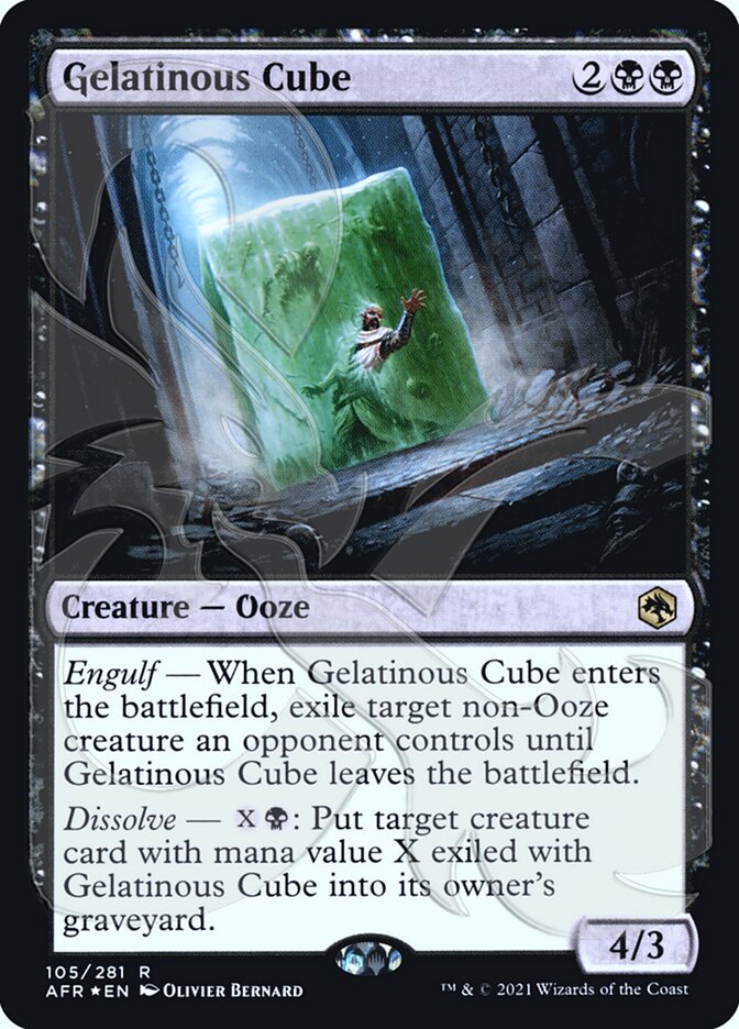Gelatinous Cube (Ampersand Promo) [Dungeons & Dragons: Adventures in the Forgotten Realms Promos] | Good Games Cannington