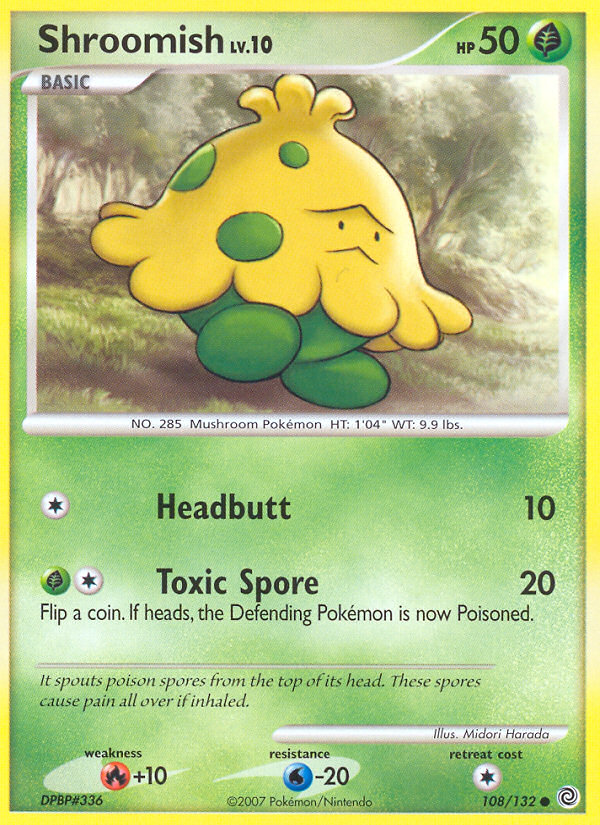 Shroomish (108/132) [Diamond & Pearl: Secret Wonders] | Good Games Cannington