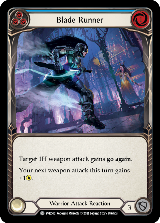 Blade Runner (Blue) [EVR062] (Everfest)  1st Edition Rainbow Foil | Good Games Cannington