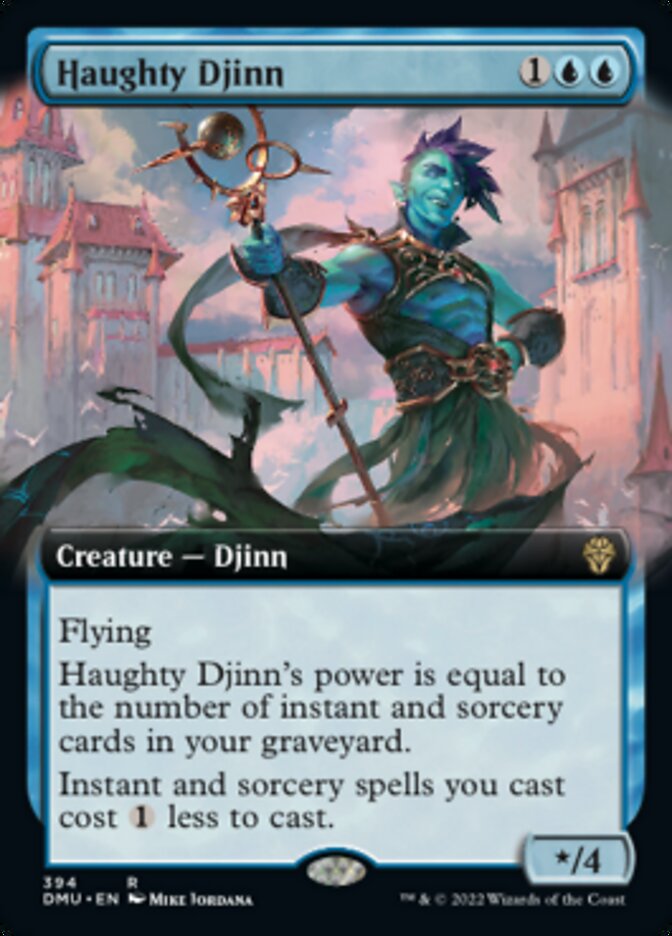 Haughty Djinn (Extended Art) [Dominaria United] | Good Games Cannington