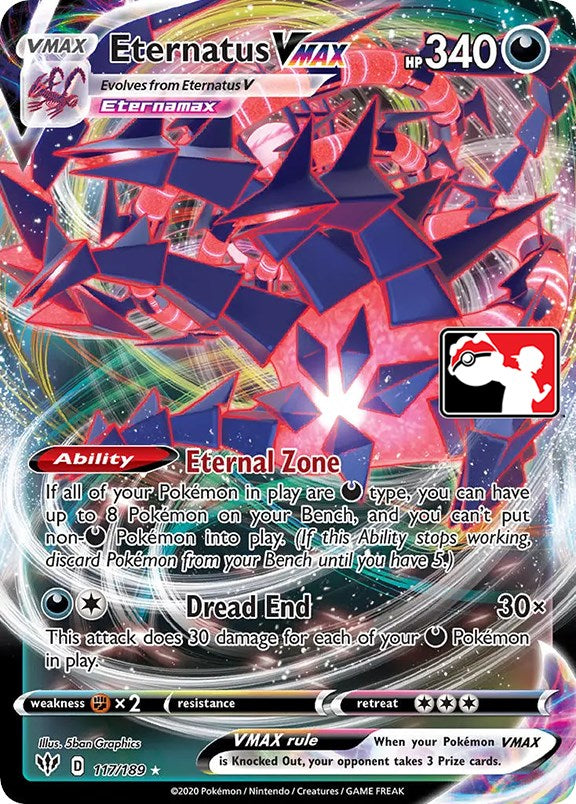Eternatus VMAX (117/189) [Prize Pack Series One] | Good Games Cannington