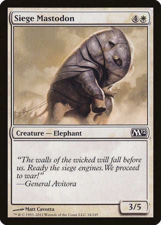 Siege Mastodon [Magic 2012] | Good Games Cannington