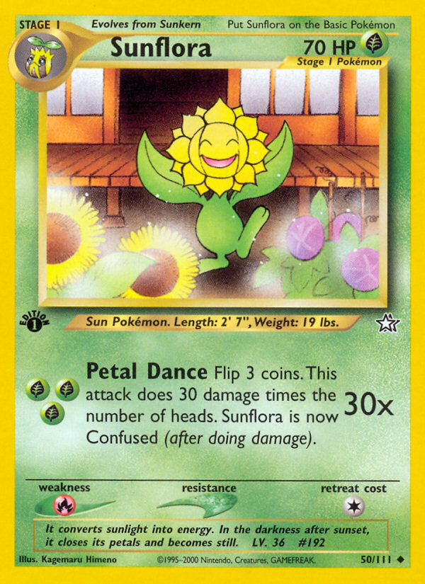 Sunflora (50/111) [Neo Genesis 1st Edition] | Good Games Cannington