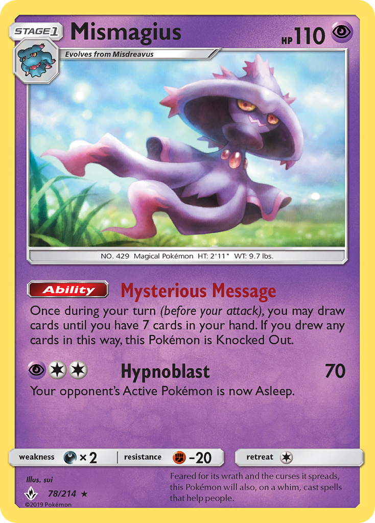 Mismagius (78/214) [Sun & Moon: Unbroken Bonds] | Good Games Cannington