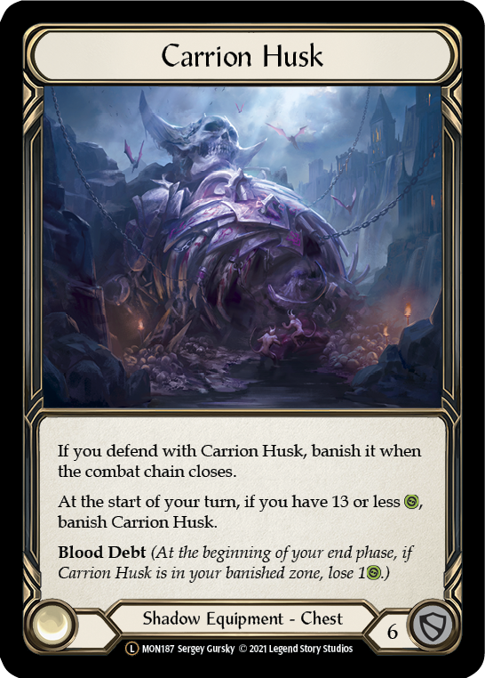 Carrion Husk [U-MON187-RF] Unlimited Rainbow Foil | Good Games Cannington