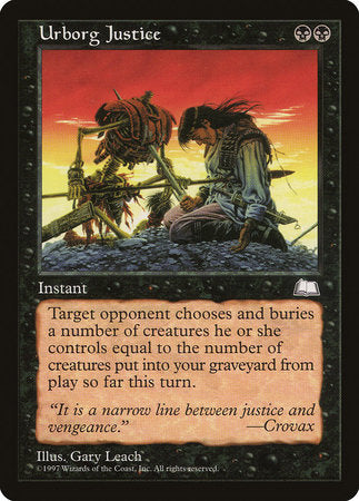 Urborg Justice [Weatherlight] | Good Games Cannington