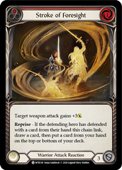 Stroke of Foresight (Red) [U-WTR138] (Welcome to Rathe Unlimited)  Unlimited Rainbow Foil | Good Games Cannington