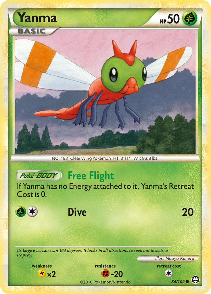 Yanma (84/102) [HeartGold & SoulSilver: Triumphant] | Good Games Cannington