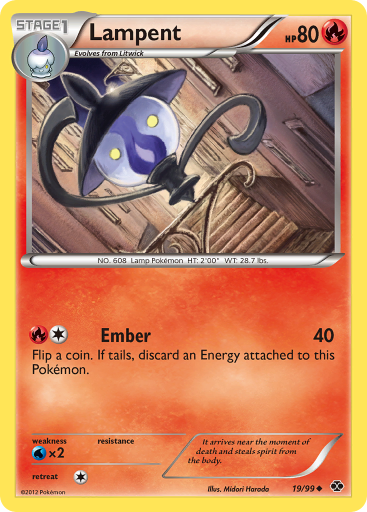 Lampent (19/99) [Black & White: Next Destinies] | Good Games Cannington