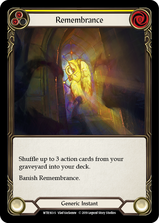 Remembrance [WTR163-S] Alpha Print Rainbow Foil | Good Games Cannington