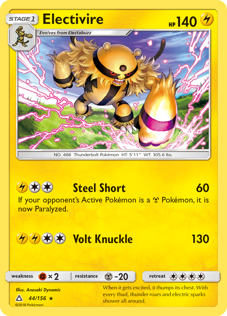 Electivire (44/156) [Sun & Moon: Ultra Prism] | Good Games Cannington
