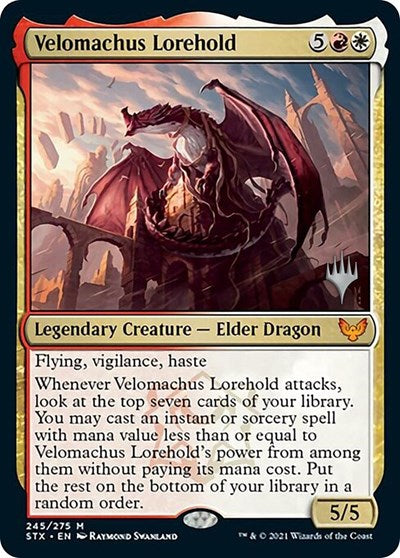 Velomachus Lorehold (Promo Pack) [Strixhaven: School of Mages Promos] | Good Games Cannington