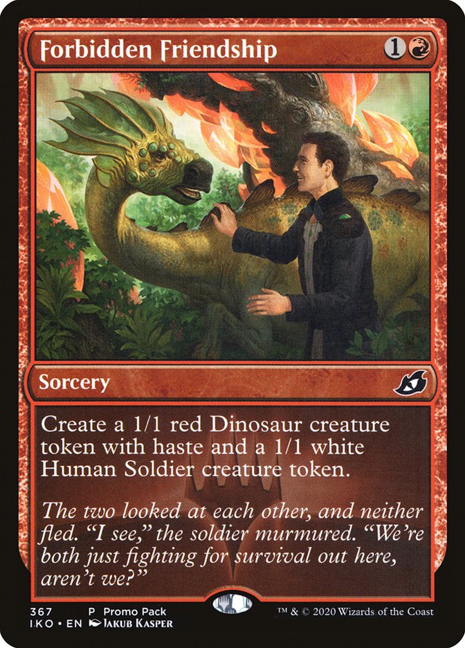 Forbidden Friendship (Promo Pack) [Ikoria: Lair of Behemoths Promos] | Good Games Cannington