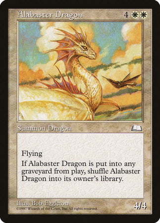 Alabaster Dragon [Weatherlight] | Good Games Cannington