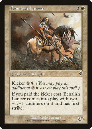 Benalish Lancer [Invasion] | Good Games Cannington