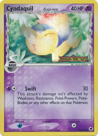 Cyndaquil (45/101) (Delta Species) (Stamped) [EX: Dragon Frontiers] | Good Games Cannington