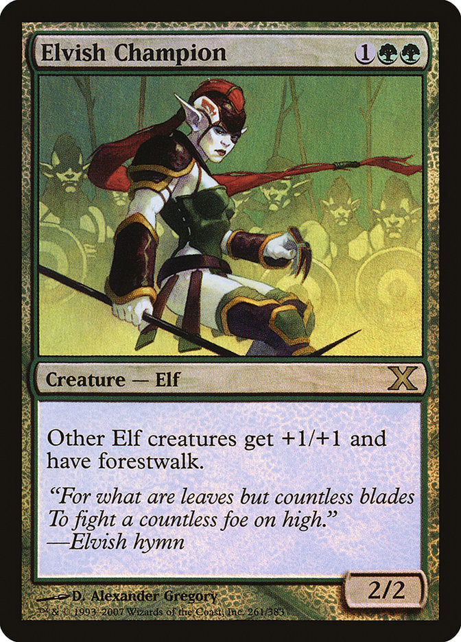 Elvish Champion (Premium Foil) [Tenth Edition] | Good Games Cannington