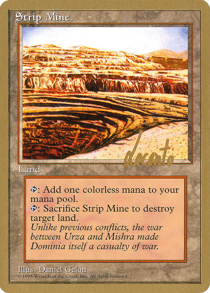 Strip Mine (Michael Loconto) [Pro Tour Collector Set] | Good Games Cannington