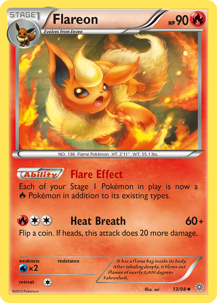 Flareon (13/98) [XY: Ancient Origins] | Good Games Cannington