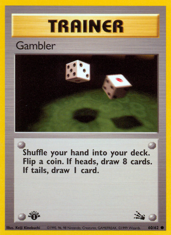 Gambler (60/62) [Fossil 1st Edition] | Good Games Cannington