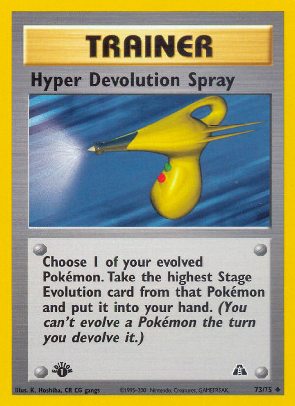 Hyper Devolution Spray (73/75) [Neo Discovery 1st Edition] | Good Games Cannington