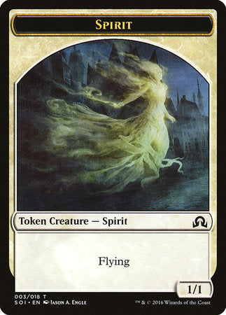 Spirit Token [Shadows over Innistrad Tokens] | Good Games Cannington