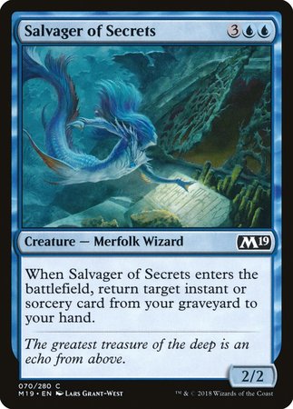 Salvager of Secrets [Core Set 2019] | Good Games Cannington