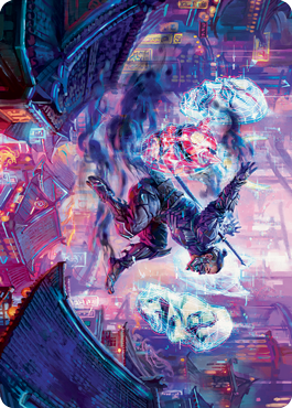 Thousand-Faced Shadow Art Card [Kamigawa: Neon Dynasty Art Series] | Good Games Cannington