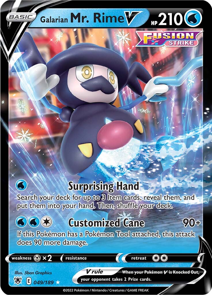 Galarian Mr. Rime V (049/189) [Sword & Shield: Astral Radiance] | Good Games Cannington