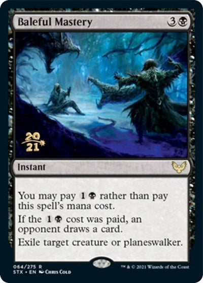 Baleful Mastery [Strixhaven: School of Mages Prerelease Promos] | Good Games Cannington