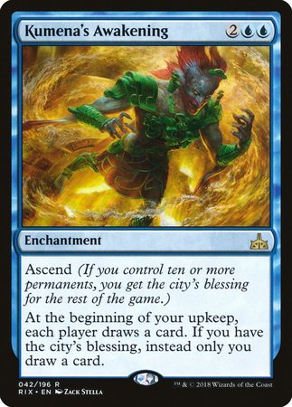 Kumena's Awakening [Rivals of Ixalan] | Good Games Cannington