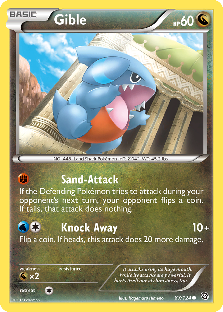 Gible (87/124) [Black & White: Dragons Exalted] | Good Games Cannington